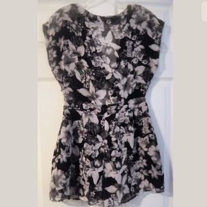 ASTR Floral Romper Black Boho Bohemian Small